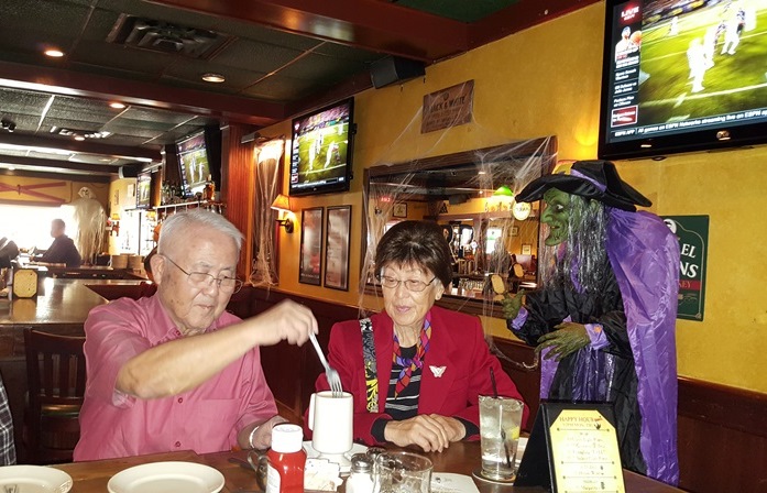 A photo of some people at this event