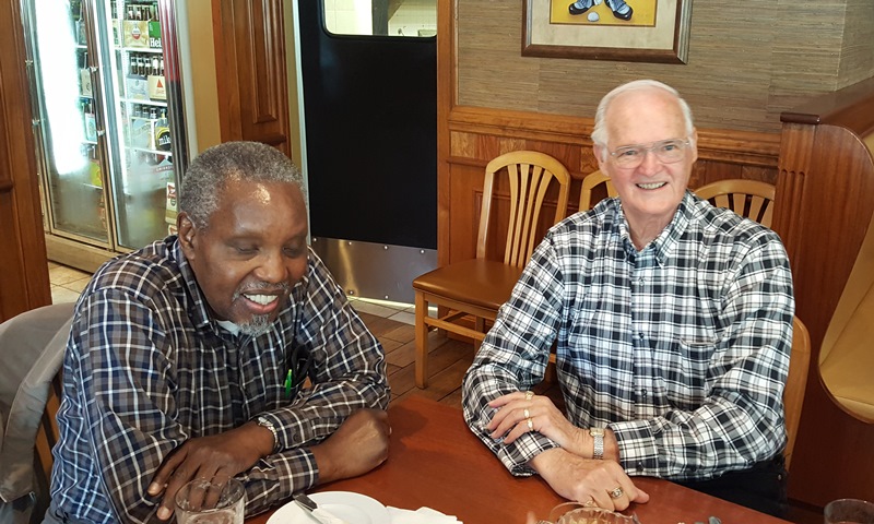 A photo of some people at this event