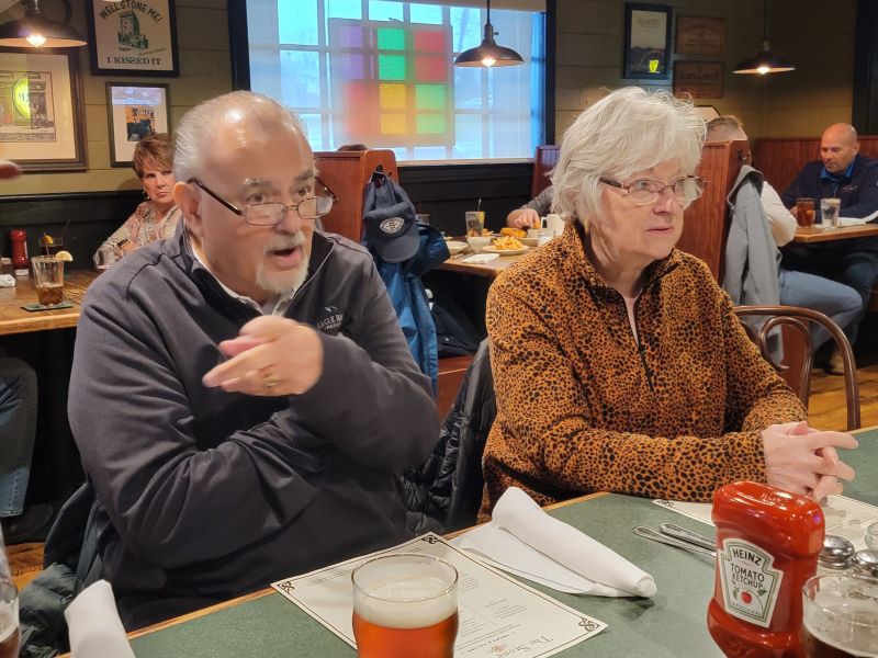 A photo of some people at this event