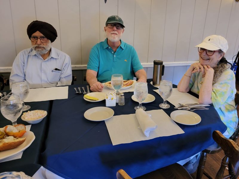 A photo of some people at this event